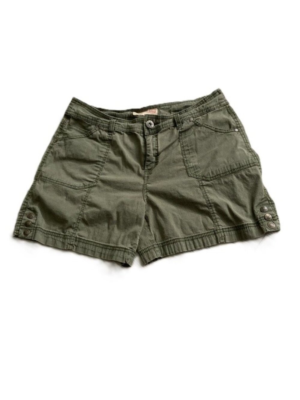 KHAKIS and CO Khaki Army Green Pocketed Shorts Womens Size 10